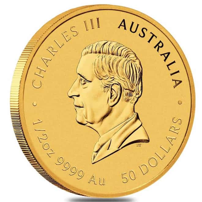 2027 1/2 oz Gold Lunar Goat BU Australian Perth Mint