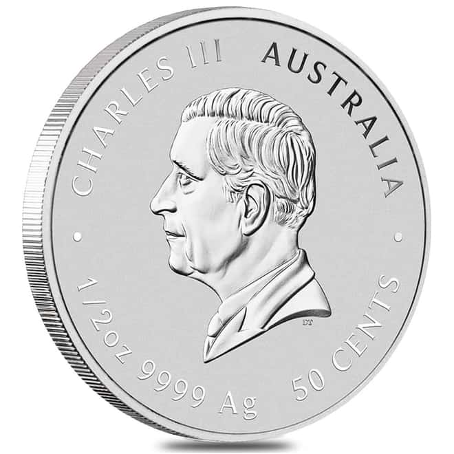 Box of 100 - 2027 1/2 oz Silver Lunar Goat BU Australian Perth Mint