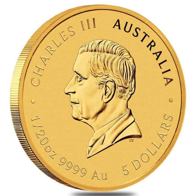 2027 1/20 oz Gold Lunar Goat BU Australian Perth Mint