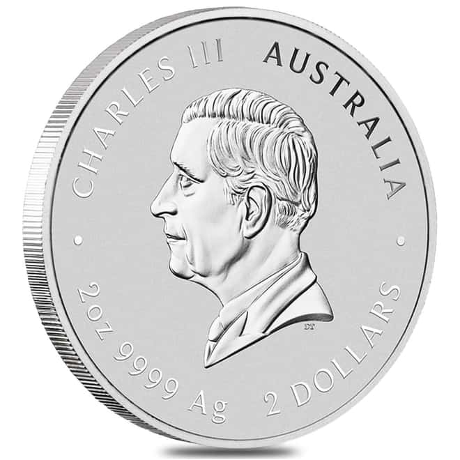 2027 2 oz Silver Lunar Goat BU Australian Perth Mint