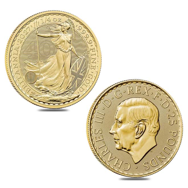 2027 Great Britain 1/4 oz Gold Britannia Coin BU