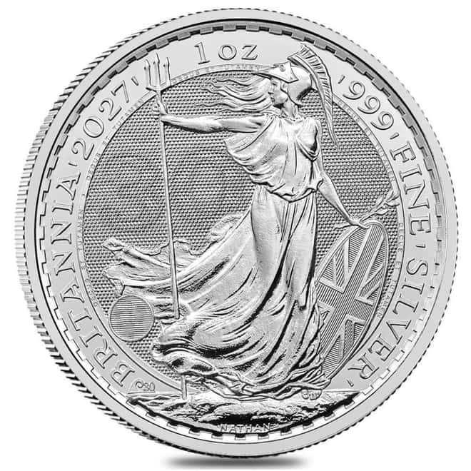 2027 Great Britain 1 oz Silver Britannia Coin BU