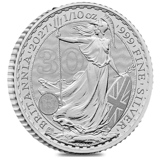 2027 Great Britain 1/10 oz Silver Britannia Coin BU