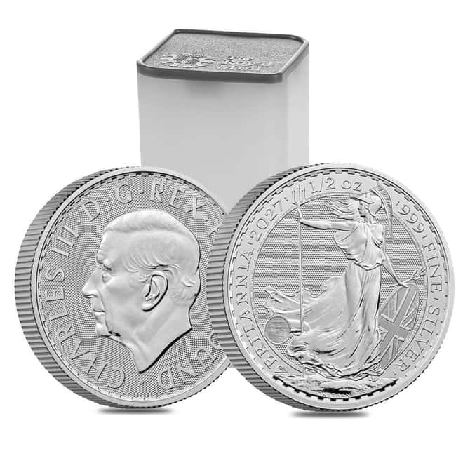 2027 Great Britain 1/2 oz Silver Britannia Coin BU