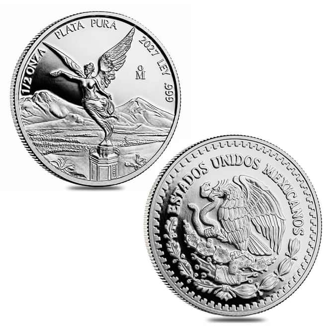 2027 1.9 oz Proof Mexican Silver Libertad 5-Coin Set (w/Box & COA)