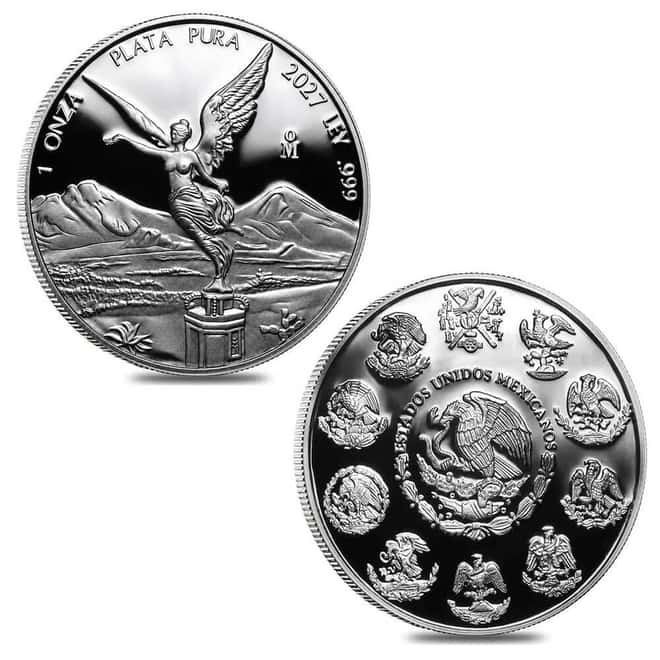2027 1.9 oz Proof Mexican Silver Libertad 5-Coin Set (w/Box & COA)