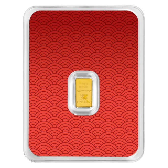 2027 1 Gram PAMP Lunar Year of the Goat Gold Bar .9999 Fine (in TEP)