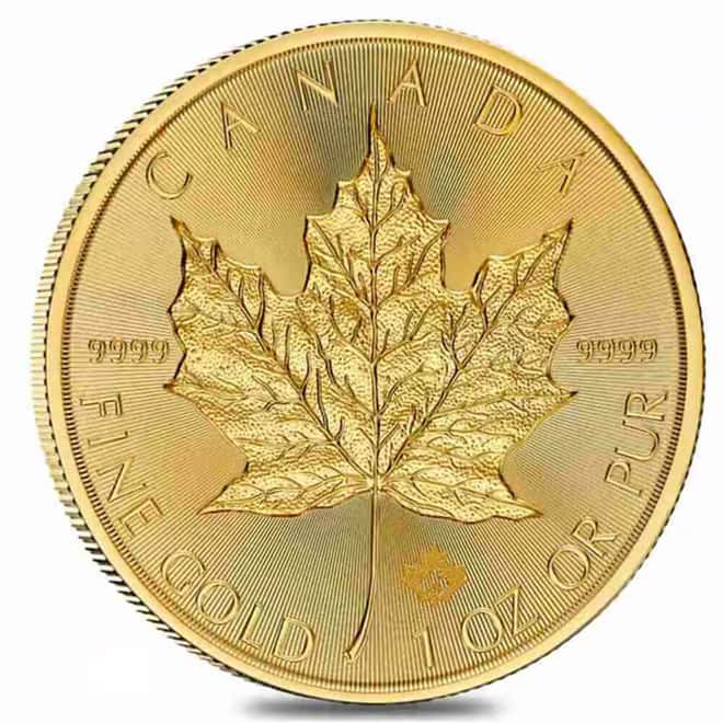 2027 1 oz Canadian Gold Maple Leaf $50 Coin BU