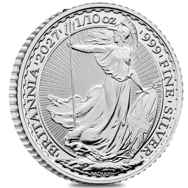 2027 Great Britain 1/10 oz Silver Britannia Coin BU