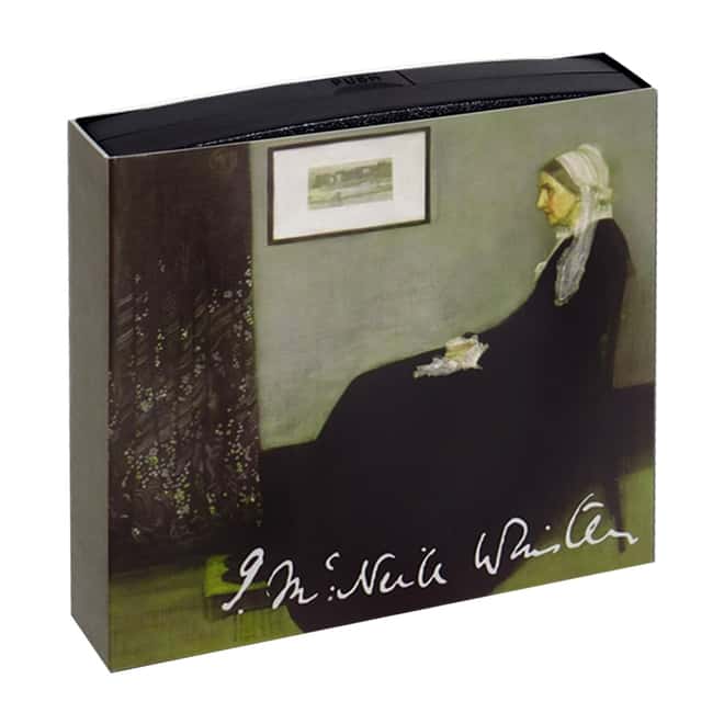 2019 Niue 1 oz Colorized Silver Whistler's Mother James McNeill Whistler Coin (w/Box & COA)
