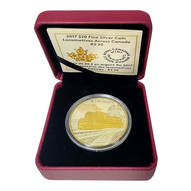 2017 1 oz Silver Canada Locomotives Across Canada RS 20 Proof Coin (w/Box & COA)