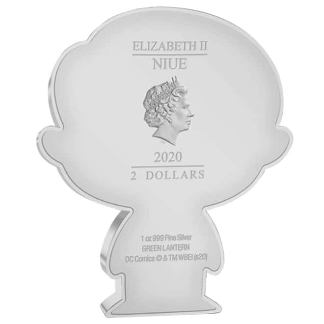 2020 1 oz Colorized Silver DC Comics - Green Lantern - Niue Chibi Coin Collection (w/Box & COA)
