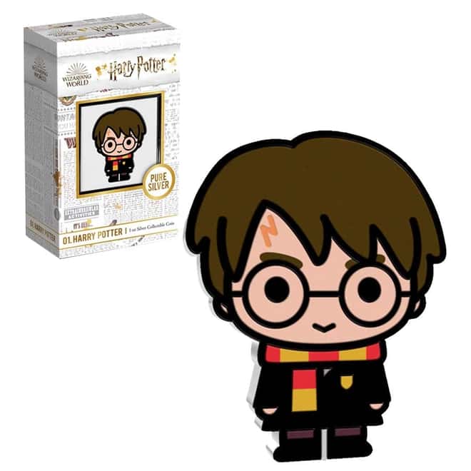 2020 1 oz Colorized Silver Harry Potter - Niue Chibi Coin Collection $2 Coin (w/Box & COA)