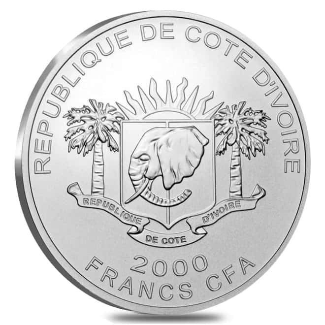 2018 Ivory Coast 2 oz Silver London Eye - Magnificent Landmarks Colorized Coin (w/Box & COA)