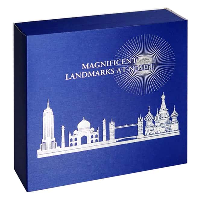 2018 Ivory Coast 2 oz Silver London Eye - Magnificent Landmarks Colorized Coin (w/Box & COA)