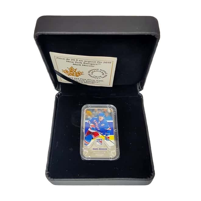 2019 Canada 1.5 oz Silver New York Rangers - Mark Messier Proof Colorized Coin (w/Box & COA)