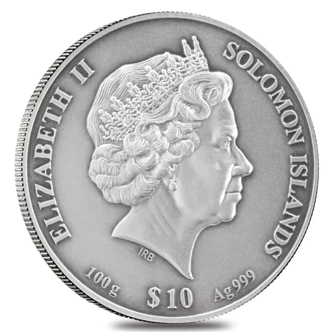 2020 100 gram Silver Forbidden City 4-Layer Coin Solomon Islands .999 Fine (w/Box & COA)