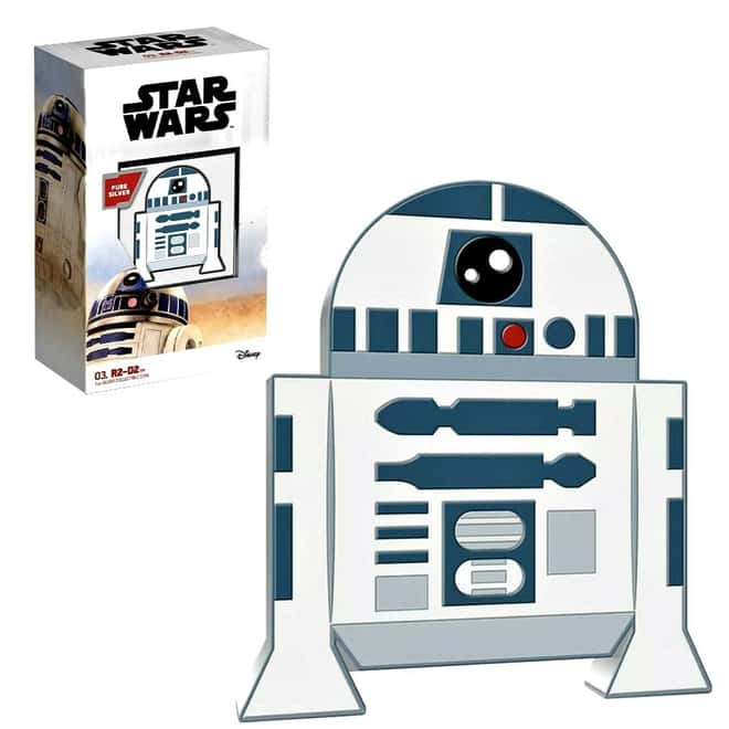 2020 1 oz Colorized Silver Star Wars - R2-D2™ - Niue Chibi Coin Collection $2 Coin (w/Box & COA)