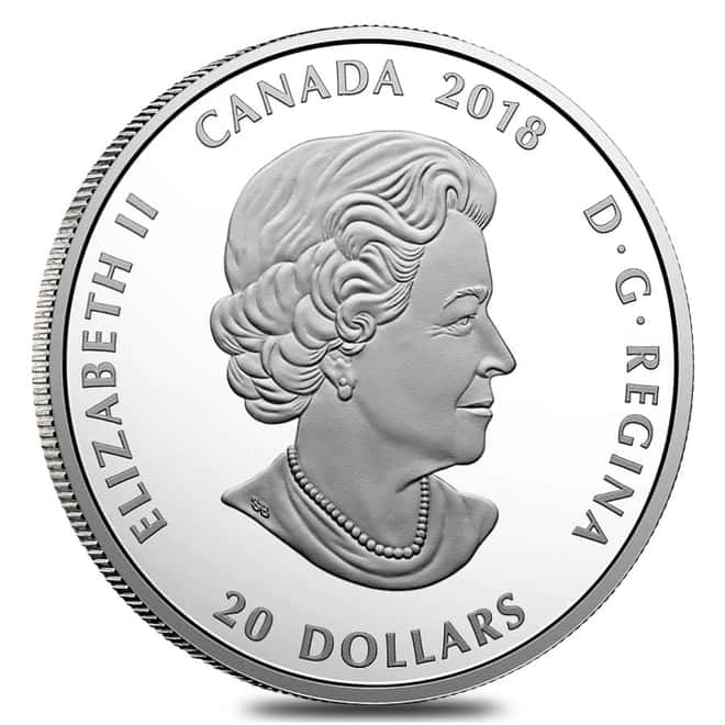 2018 Canada 1 oz Silver Cougar - Canadian Mosaics Proof Colorized Coin (w/Box & COA)