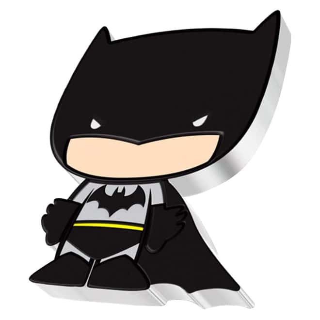 2020 1 oz Colorized Silver DC Comics - Batman - Niue Chibi Coin Collection $2 Coin (w/Box & COA)