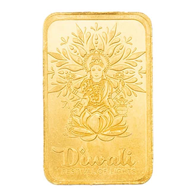 25 x 1 Gram PAMP Suisse Diwali Lakshmi & Sacred Cow Gold Bar .9999 Fine Multigram+25