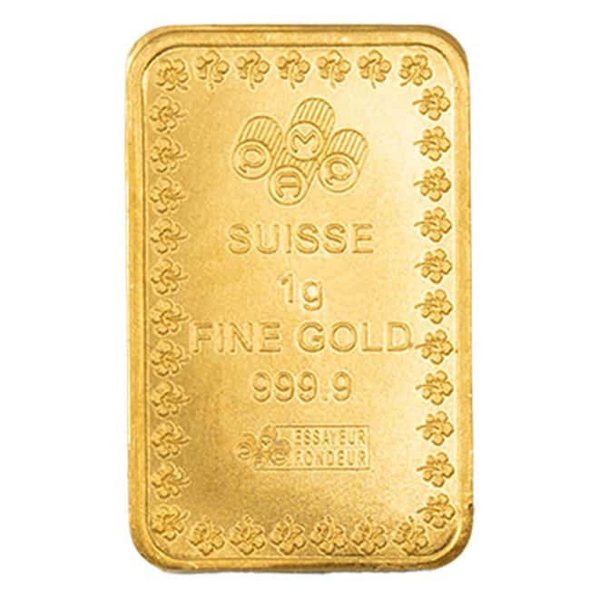 25 x 1 Gram PAMP Suisse Diwali Lakshmi & Sacred Cow Gold Bar .9999 Fine Multigram+25