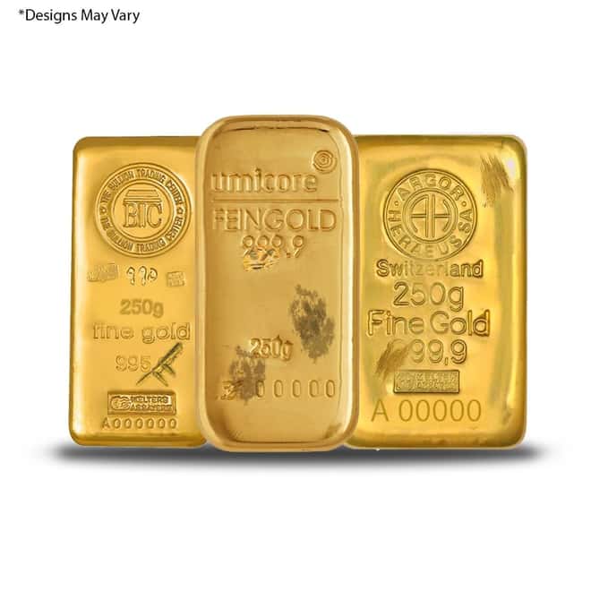250 gram Generic Gold Bar .999+ Fine (Secondary Market)