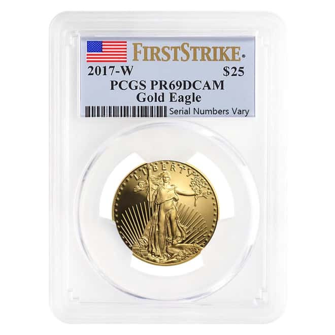 2017-W 1.85 oz Proof Gold American Eagle 4-Coin Set PCGS PF 70 DCAM First Strike