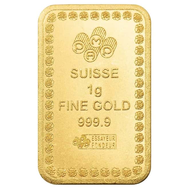 25 x 1 Gram PAMP Suisse Diwali Lakshmi Gold Bar .9999 Fine Multigram+25 (Rangoli Assay)