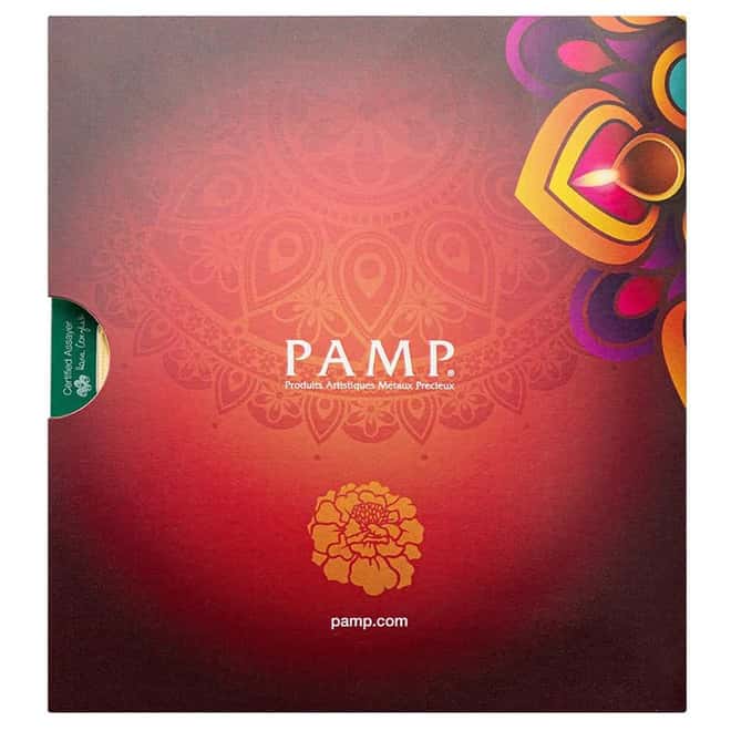 25 x 1 Gram PAMP Suisse Diwali Lakshmi Gold Bar .9999 Fine Multigram+25 (Rangoli Assay)