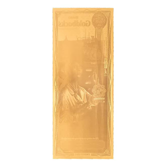 25 Idaho Goldback 1/40 oz 24K Gold Foil Aurum Note
