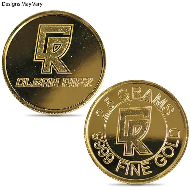2.5 Gram Generic Gold Round .999+ Fine (Secondary Market)