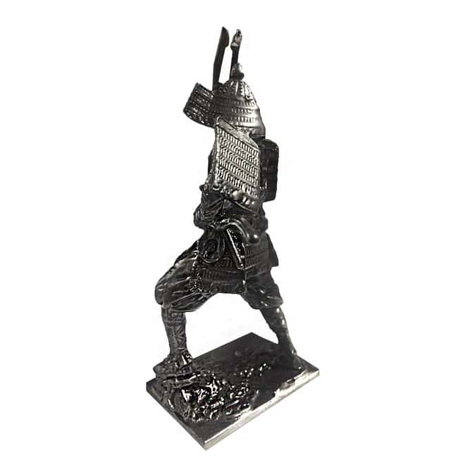3 oz Japanese Samurai Warrior Cast Silver Bullion Exchanges .925 Silver Sterling (Antiqued)