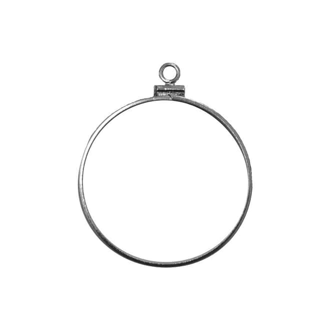 Sterling Silver 38.1 mm Coin Bezel Frame Mount for Silver Morgan/Peace Dollar Coin