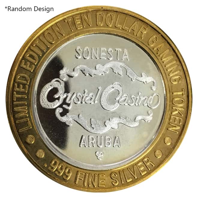 0.6 oz $10 Gaming Token .999 Fine Silver (Random Design)