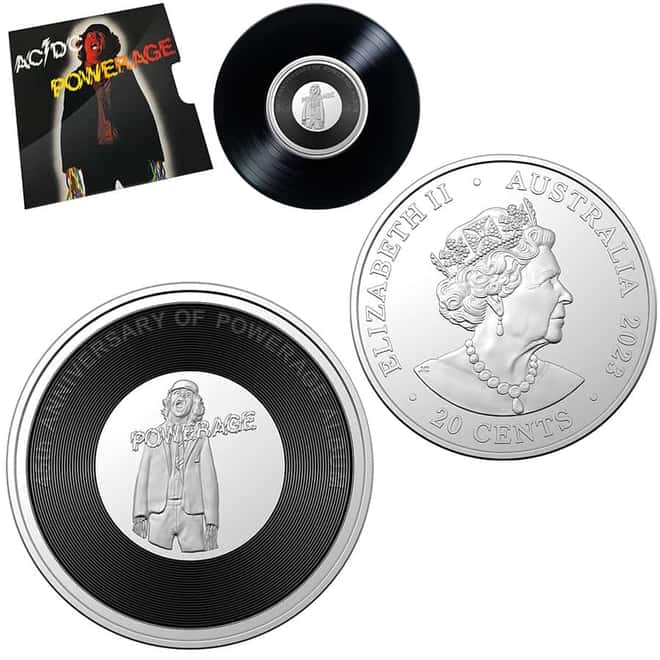 2022 - 2023 AC/DC 45th Ann. 20C 6-Coin Set - Royal Australian Mint (w/Box)