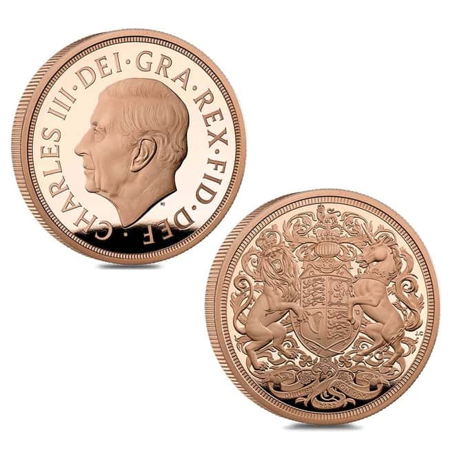 2022 UK Proof Gold Sovereign 5-Coin Set - Queen Elizabeth II Memorial (w/Box & COA)