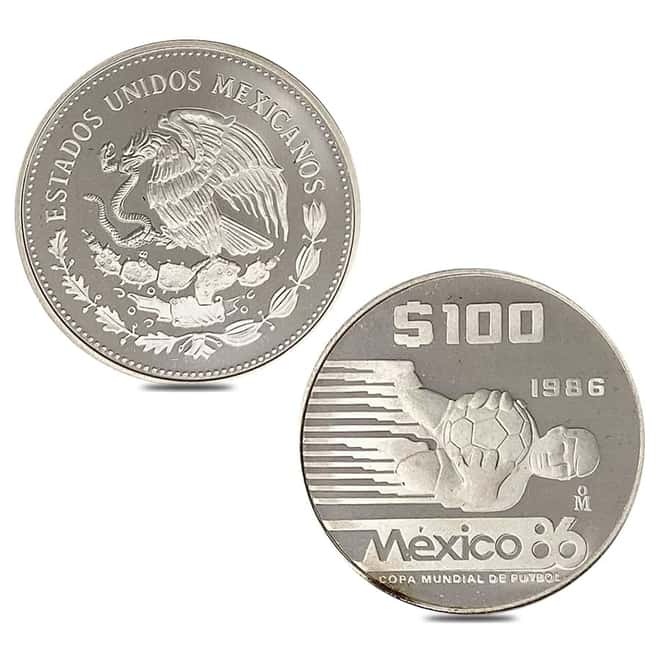 Mexico 1986 World Cup Proof Silver 12-Coin Set .925 Fine (w/Box & COA)
