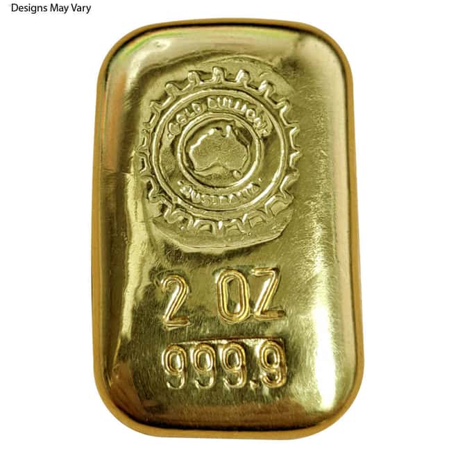 2 oz Generic Gold Bar .999+ Fine (Secondary Market)