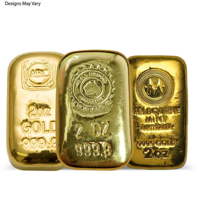 2 oz Generic Gold Bar .999+ Fine (Secondary Market)