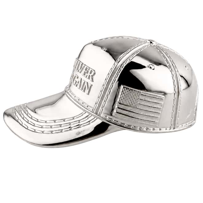 2 oz Make Silver Great Again Cap Shaped Silver .999 Fine
