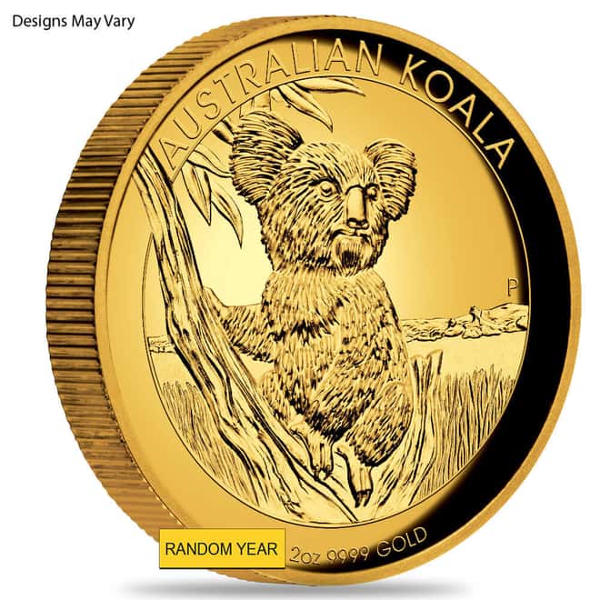 2 oz Proof Gold Australian High Relief Koala Perth Mint (Random Year)