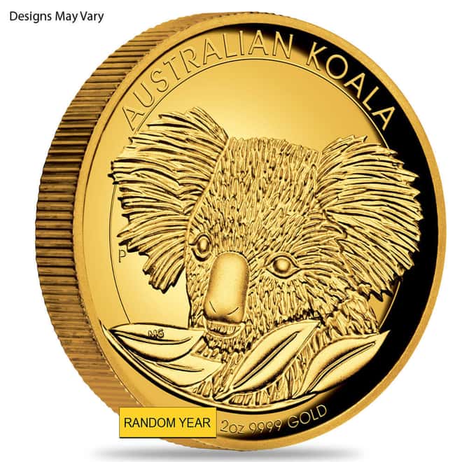 2 oz Proof Gold Australian High Relief Koala Perth Mint (Random Year)