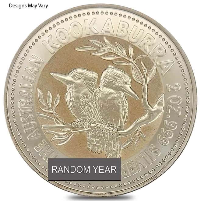 2 oz Silver Australian Kookaburra Perth Mint BU (Random Year)