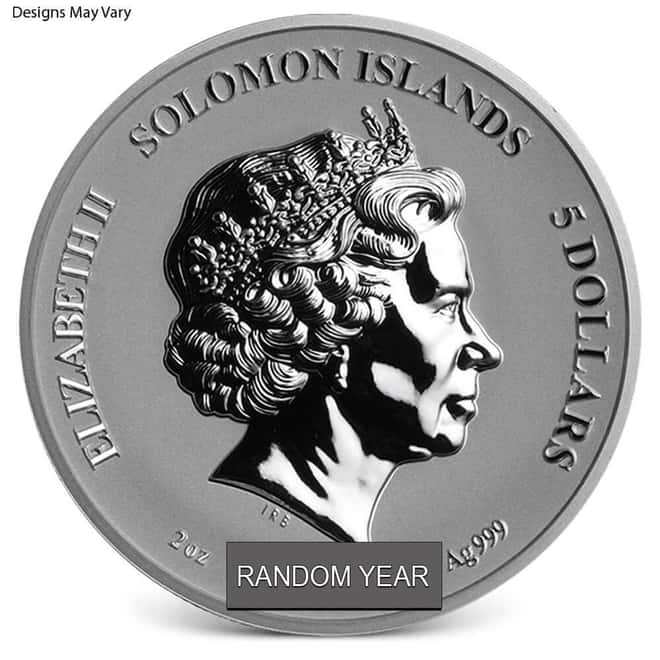 2 oz Solomon Islands Legends & Myths High Relief Silver Coin (Random Design)