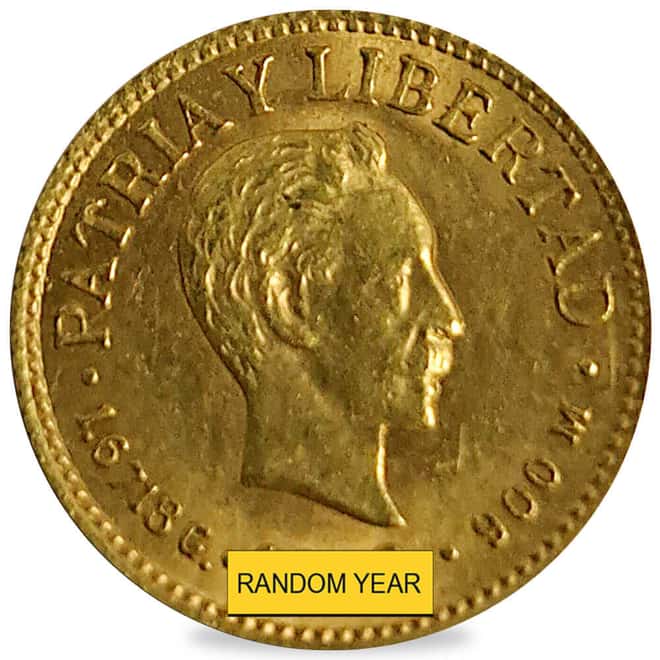 1 Peso Jose Marti Gold Coin AU/BU (Random Year)