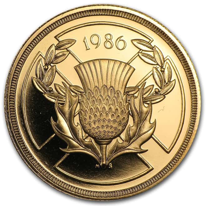 1986 Great Britain UK 3-Coin Gold Proof Set (w/Box & COA)