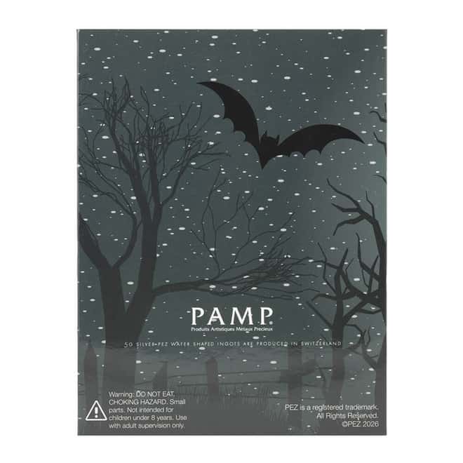 30 Gram PAMP Halloween Vampire PEZ® Dispenser & Silver Wafers