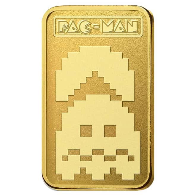 1 Gram PAMP Suisse PAC-MAN™ Gold Bar 45th Ann. (in TEP)