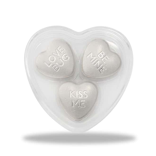 30 gram Silver Sweethearts Candy PAMP Suisse 3-Heart Set .9999 Fine (w/Box)